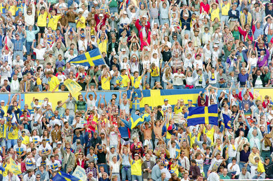 Fotboll, EM, Sverige - Danmark