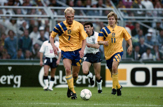 Klas Ingesson och Tomas Brolin, Sverige