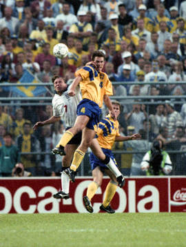 Patrik Andersson, Sverige och David Platt, England