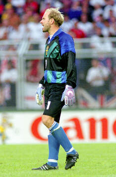 Swedish goalkeeper Thomas Ravelli