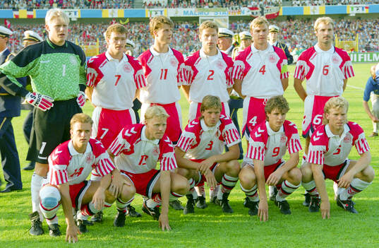 Football, Uefa EURO 1992, Group 1, Denmark - France 2-1,