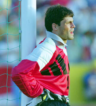 Goalkeeper Bruno Martini of France
