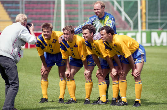 Thomas Ravelli, målvakt, Roland Nilsson, Jan Eriksson,