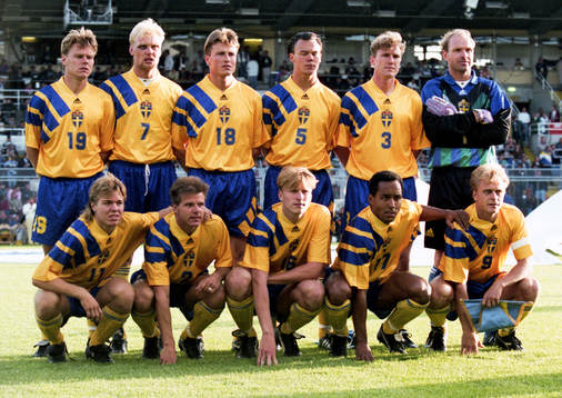 Lagbild, fr.v. Joakim Nilsson, Klas Ingesson, Roger Ljung