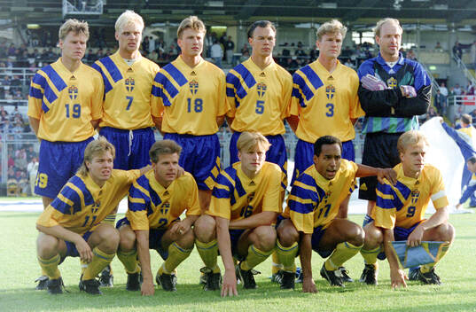 Sweden team group. Back row L-R: Joakim Nilsson, Klas