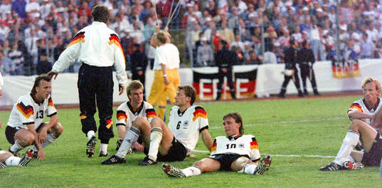 Dejected german players