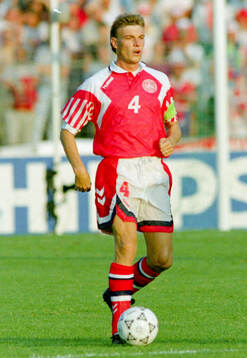 Denmarks captain Lars Olsen