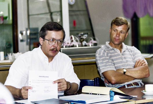 Lennart Johansson, ordförande och Ivan Hansen, ny tränare