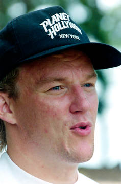 Tomas Forslund spelar golf i Halmstad