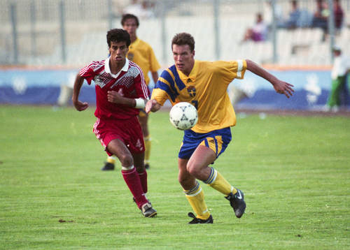 Bläddra bland fler bilder av OS 1992, Fotboll, Sverige - Marocko