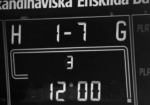 Resultattavlan på arenan