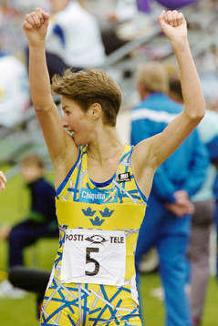 Segrarinnan Malin Ewerlöf, Sverige på 800 m