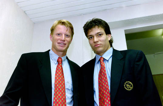 Stefan Pettersson och Jari Litmanen, Ajax