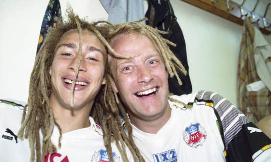 Henrik Larsson och Mats Magnusson, Helsingborg