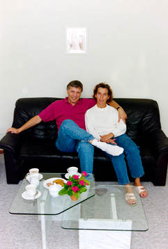 Conny Evensson, tränare med fru Birgit