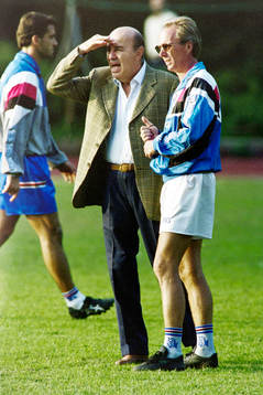 Paolo Mantovani och Sven-Göran Eriksson Sampdoria