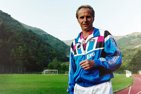 Sven-Göran Eriksson, tränare i Sampdoria