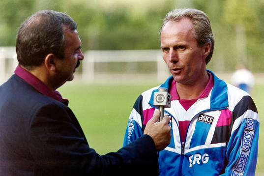 Sven-Göran Eriksson, tränare i Sampdoria