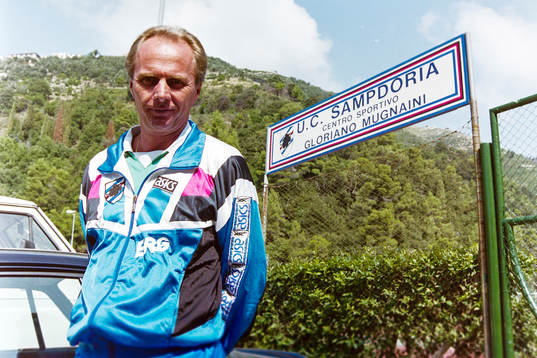 Sven-Göran Eriksson, tränare i Sampdoria