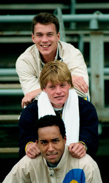 Martin Dahlin, Stefan Schwarz och Patrik Andersson