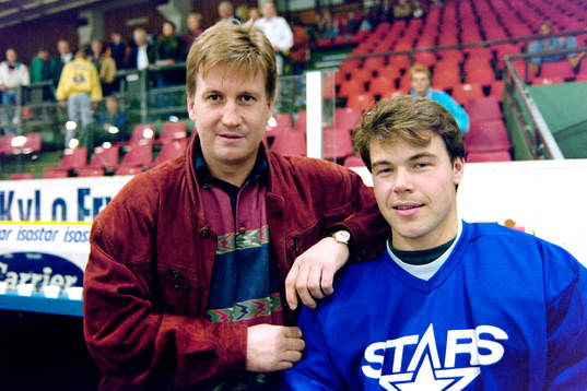 Målvakterna Peter Lindmark, Malmö och Kenneth Johansson,