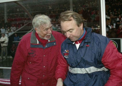 Ingvar Wenehed, ordförande och Bo Nilsson, tränare,