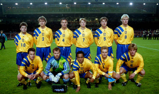 Fotboll, VM-Kval, Sverige - Bulgarien, 2-0, lagbild,