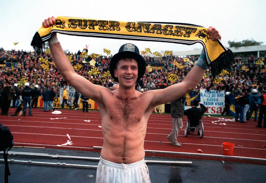 Gary Sundgren, AIK, jubel, Svenska Mästare, SM-guld