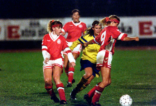 Fotboll, Damer, EM, Kvartsfinal, Sverige - Danmark, 1-2