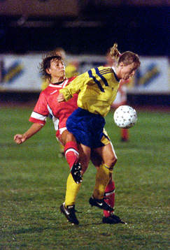 Fotboll, Damer, EM, Kvartsfinal, Sverige - Danmark, 1-2