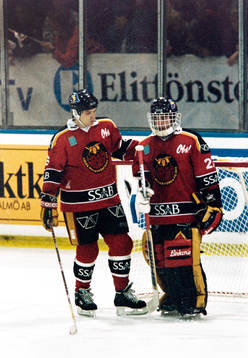 Torbjörn Lindberg och Erik Granqvist, målvakt i Luleå