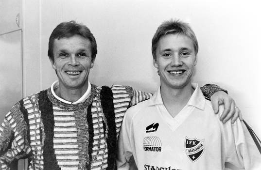 Anders Linderoth, tränare och Stefan Jansson