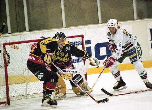 Roger Elvenes, Rögle framför Tommy Salo i