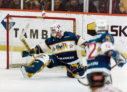 Peter Åslin, målvakt i HV71