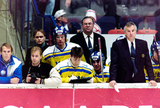 Håkan Algotsson, målvakt och Curt Lundmark,