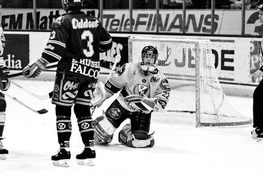 Fredrik Larsson, målvakt i Färjestad