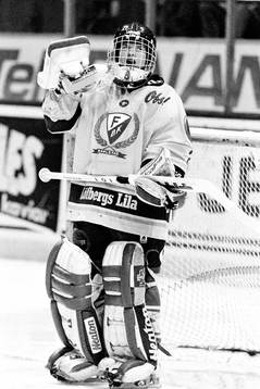 Fredrik Larsson, målvakt i Färjestad