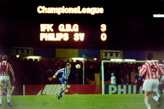 Fotboll, Champions League, IFK Göteborg - PSV Eindhoven,