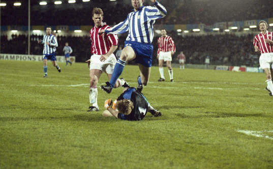 Thomas Ravelli, målvakt och Johnny Ekström, Göteborg