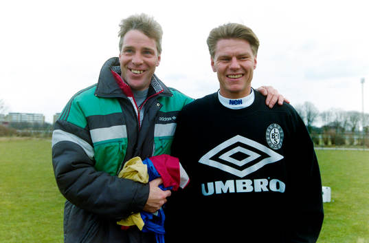 Conny Karlsson, tränare och Joakim Nilsson, Landskrona