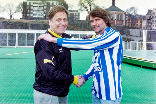 Tommy Söderberg, tränare, AIK och Ruben Svensson, IFK