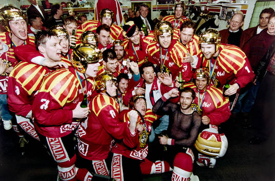 Jubel i brynäs omklädningsrum