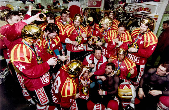 Jubel i brynäs omklädningsrum