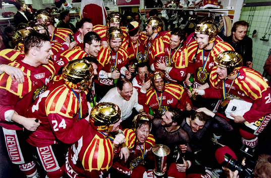 Jubel i brynäs omklädningsrum