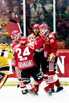 Ove Molin och Jonas Johnsson, Brynäs jublar