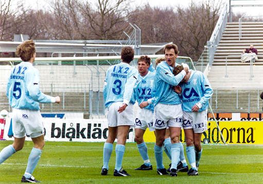 Peter Hillgren, Jens Fjellström och Malmö jublar