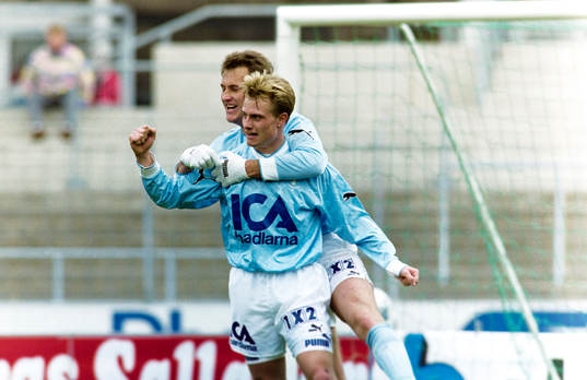 Fredrik Dahlström och Peter Hillgren, Malmö jublar