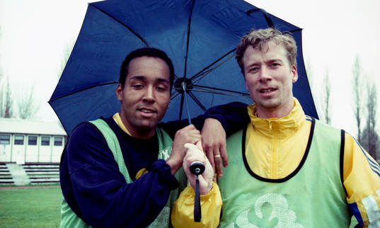 Martin Dahlin och Johnny Ekström