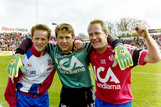 Mikael Ragvald, Sven Andersson, målvakt och Mats Magnusson