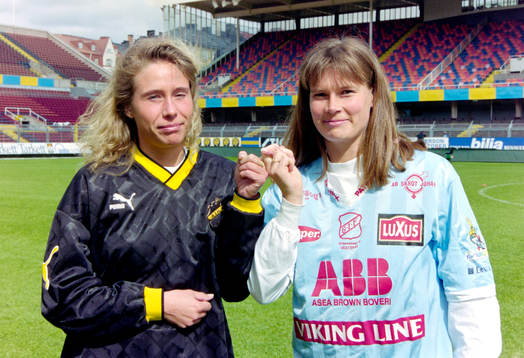Lena Martinsson, AIK och Åsa Jakobsson, Gideonsberg